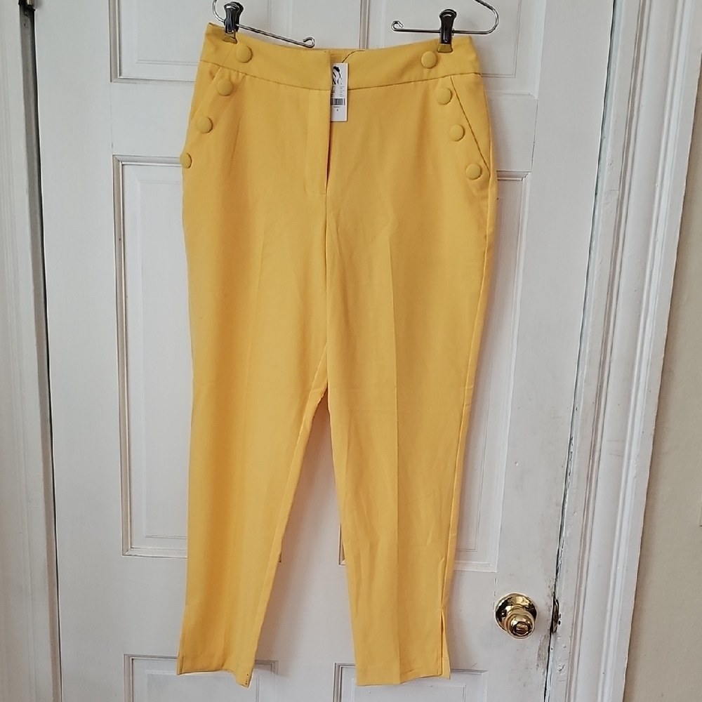 New York & Company Sunny Yellow Pants
